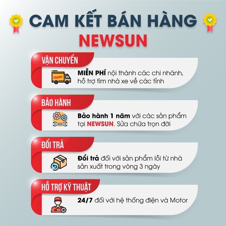 Cam kết bán hàng NEWSUN Cam kết bán hàng NEWSUN